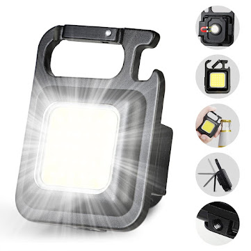 dotcom led mini cob keychain flashlight