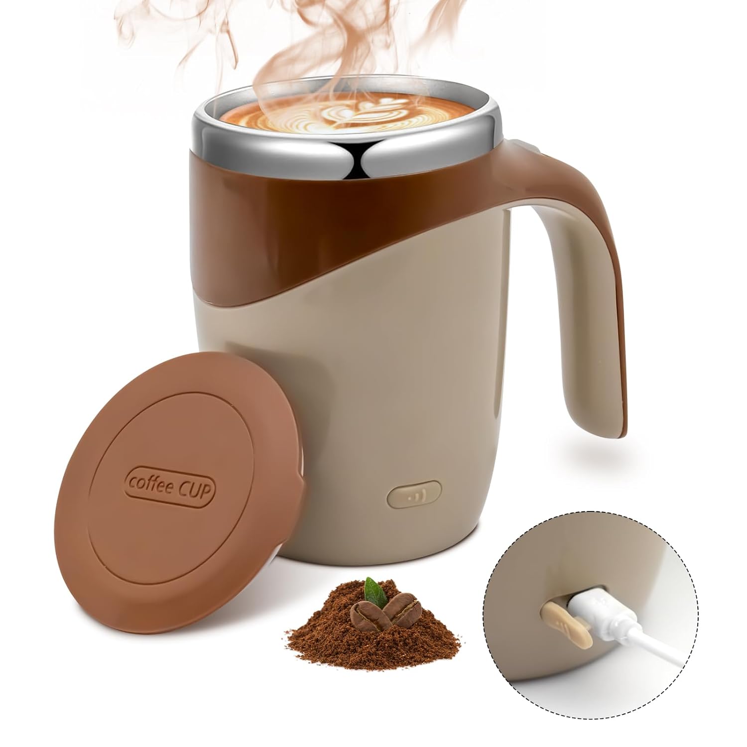 Self-Stirring Coffee Mug